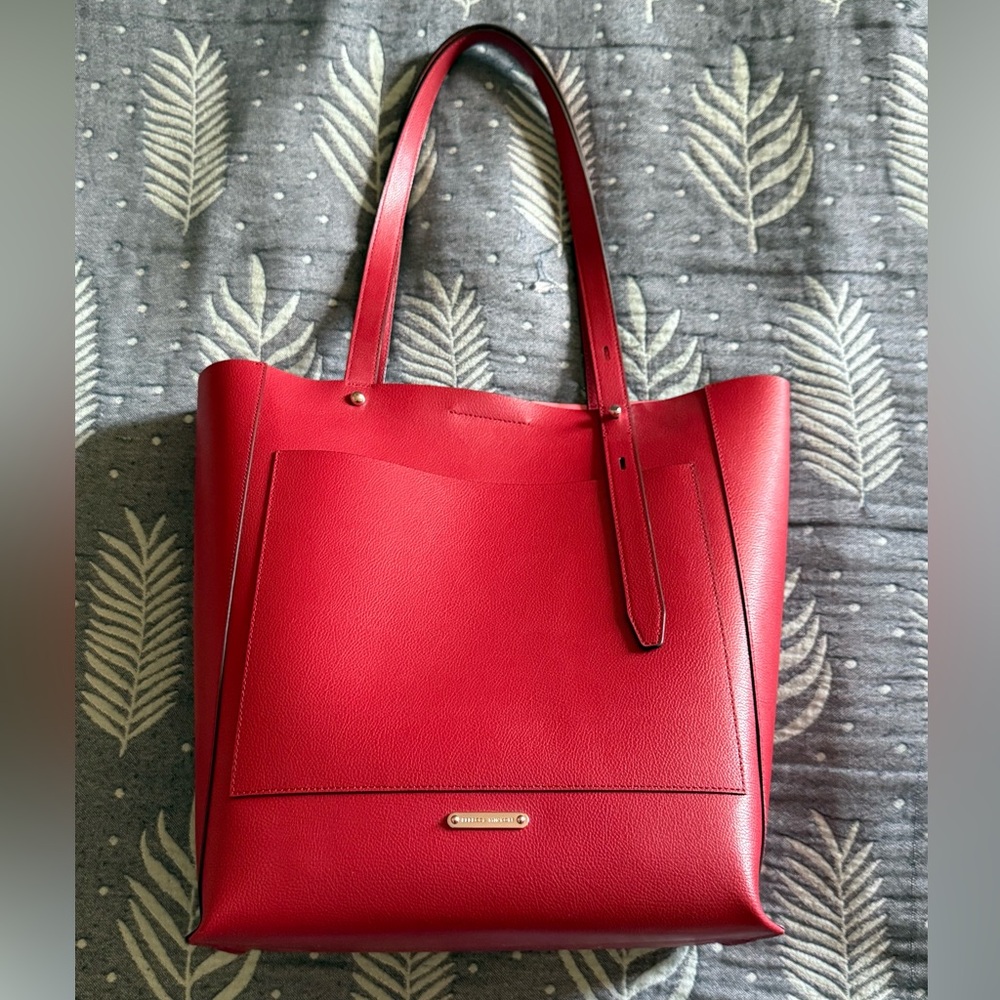 Rebecca Minkoff Stella North South Tote, red, excellent condition